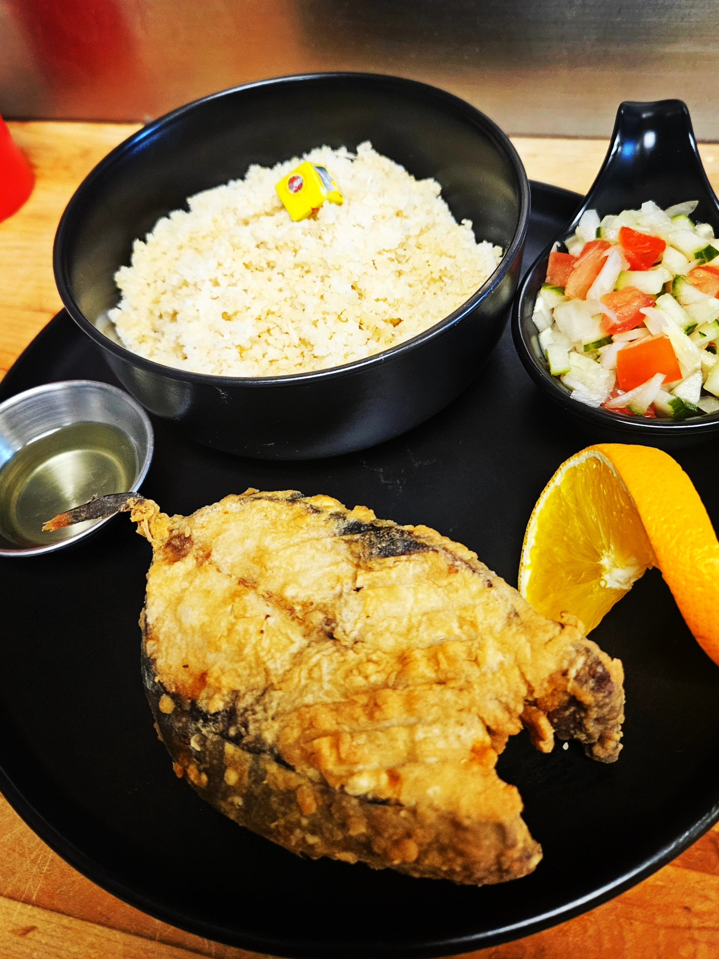 Plat africain signature de La Cuisine d'Alida — restaurant africain à Québec